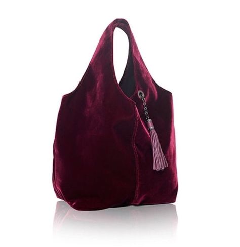 Russell & Bromley PANDORA Bordeaux velvet Hobo Bag Velvet Bag Diy, Chanel Bag Outfit, Velvet Purse, Suede Clutch, Diy Handbag, Womens Designer Handbags, Pretty Bags, Fabric Bags, Tote Bag Leather