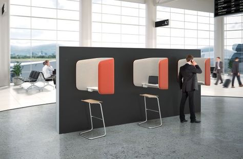 Portable Privacy | Yanko Design Office Booth, Phone Booth Office, Office Design Inspiration, Office Pods, Smart Office, Library Furniture, Office Space Design, Office Workstations, Design Innovation