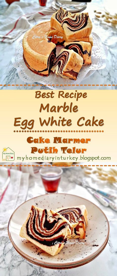 Some of you may have a recipe that only uses egg yolks and left the whites... Next time do not discard your egg whites, cause you still can use them in some recipes. Keep them in a clean airtight jar and store in the refrigerator.  #eggwhitecakerecipe #leftovereggwhiterecipe #cakeputihtelur #marblecake #cakemarmer #mermerkek #kektarifi #resepputihtelur #indonesisch #coffeecake #boluputihtelurtanpaSP Leftover Egg Whites Recipes, Egg White Cake, Cupcakes Recipes, Steamed Cake, Healthy Cake Recipes, Turkish Food, Best Cake Recipes, Delicious Cake Recipes, Marble Cake