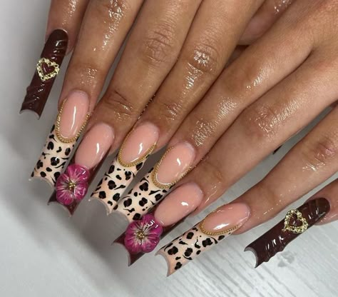 Nail Art Fleur, Y2k 3d, Wave Nails, Girly Acrylic, Girly Acrylic Nails, Cute Acrylic Nail Designs, Valentine Nails, Baddie Nails, Dope Nail Designs