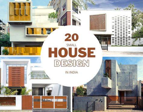 20 Small House Design In India Amalgamating Aesthetics With Functionality - The Architects Diary Advocate Office, Small House Design Ideas, Architecture Firms, The Architects Diary, House Facades, House Design Ideas, Designer Decor, Home Architecture, Bungalow Design