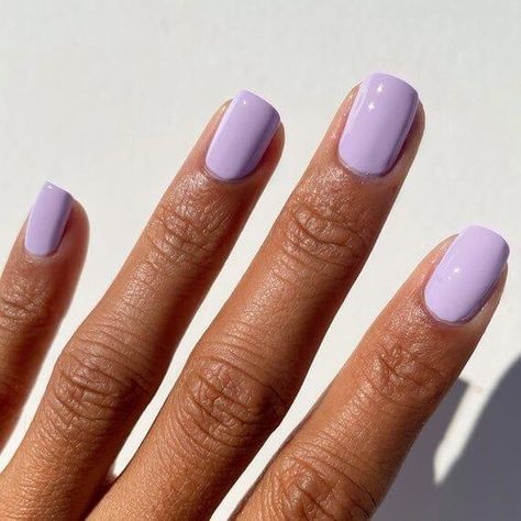 20+ Dreamy Lavender & Lilac Nails That'll Steal Your Heart - 140 Pale Lilac Nails, Light Purple Nail Polish, Lilac Nail Polish, Light Purple Nails, Lilac Nails, Purple Nail Polish, Lavender Nails, Pastel Lilac, Purple Nail