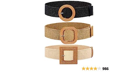 Syhood 3 Pieces Straw Woven Elastic Waist Belt for Women Bohemian Dress Braided Belt at Amazon Women’s Clothing store Braided Dress, Dress Belts, Belt Pack, Bohemian Braids, Copy Text, Waist Belts, Belt For Women, Branded Belts, Stretch Belt