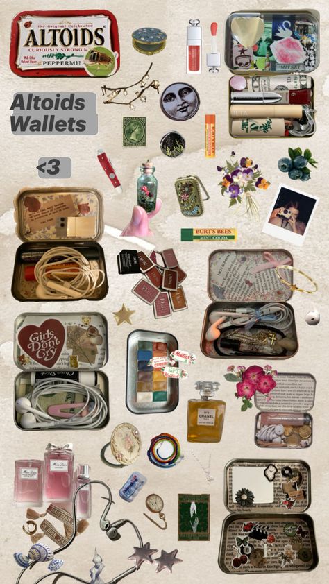 Altoids wallets <3 Mint Cocoa, Inside My Bag, Mint Tins, Birthday Crafts, Burts Bees, Cute Crafts, Diy Clothes, Cocoa, Wallets