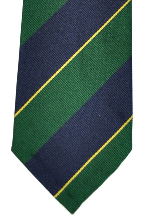 Ralph Lauren ties made in Italy, regimental stripes in navy green and yellow 70% off Regimental Stripe, Apostolic Fashion, Men's Ties, Classic Clothing, Green Yellow Blue, Cool Ties, Italian Designer, Red Green Yellow, Pocket Squares