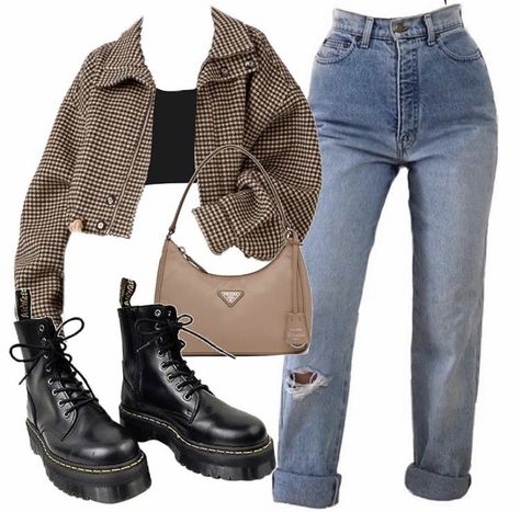 K Fashion, Wear Or Tear, Edgy Outfits, Mode Vintage, Mode Inspiration, Teen Fashion Outfits, Polyvore Outfits, Looks Vintage, Retro Outfits