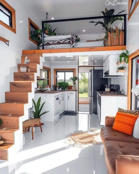 Small Loft House Design, Tiny Loft House, Shed Homes Interior, Loft Homes, Loft Style Homes, Tiny Loft, Loft House Design, Tiny House Loft, House Loft