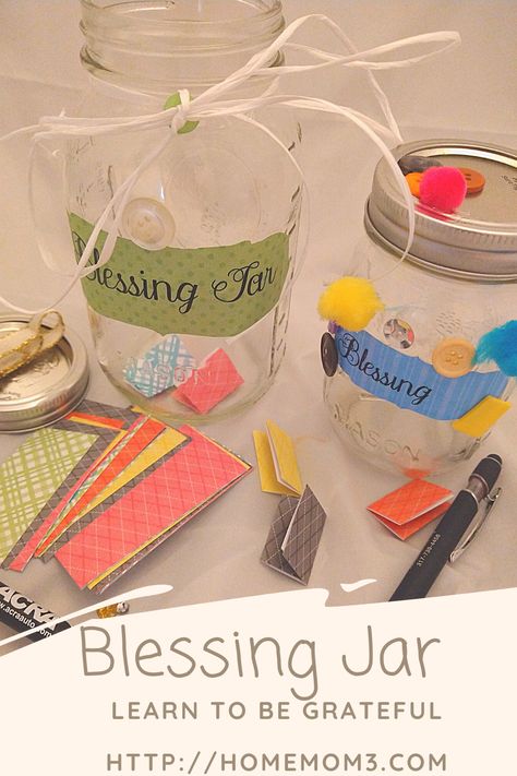 Two mason jars made into blessing jars to help record all the good things God has done in their life. Blessing Jar Craft. Diy Bible Verse Jar, Bible Crafts For Adults, Prayer Jar Ideas, Natural Cough Remedies For Kids, Diffuser Blends For Colds, Blessing Jar, Awana Crafts, Cough Remedies For Kids, Prayer Boards