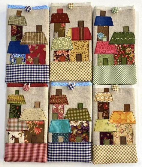 Christmas Sewing Patterns, Japanese Patchwork, Amish Quilts, Fashion Sewing Tutorials, Applique Quilting, House Quilts, Hand Embroidery Projects, Fabric Houses, Quilting For Beginners