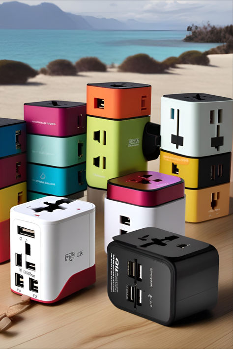 Introducing the ultimate travel companion: our compact and versatile travel adapter outlet! Say goodbye to the hassle of carrying multiple adapters - our all-in-one solution fits seamlessly into your luggage. With universal compatibility and built-in surge protection, you can power up your devices safely in over 150 countries. 😃 Don't let incompatible outlets slow you down - travel smarter with our reliable adapter by your side! Universal Travel Adapter, Travel Must Haves, Travel Adapter, Travel Companion, International Travel, Link In Bio, All In One, Outlet, Grey