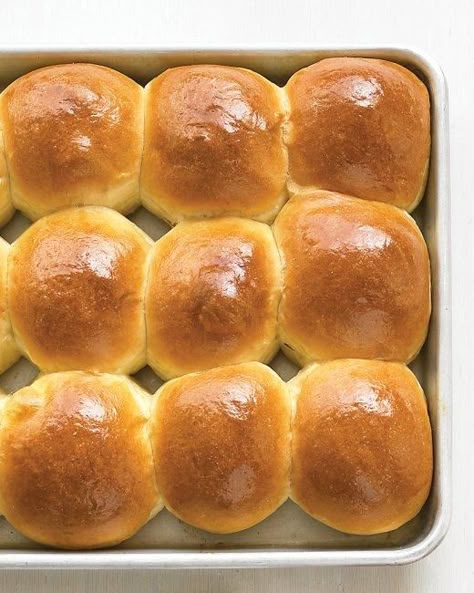 Buttery Dinner Rolls Recipe - rolls can be shaped in advance for up to 2 months Thanksgiving Bread, Buttery Rolls, Dinner Roll, Martha Stewart Recipes, Dinner Rolls Recipe, Yeast Rolls, Gobble Gobble, Breads And Rolls, Turkey Day