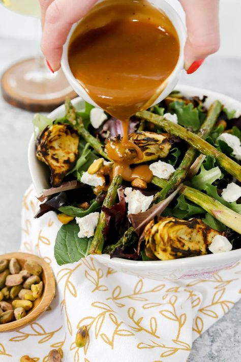 Katie's Pizza Fried Artichoke Salad Copy Cat — Honest Grub, Honest Foodie Homemade Balsamic Vinaigrette, Artichoke Salad, Fried Artichoke, Unique Salad, Pizza And Pasta, Balsamic Vinaigrette Dressing, Pizza Fries, House Salad, Balsamic Dressing