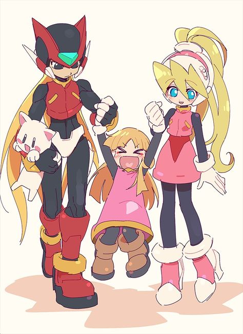 Zero, Allouette, and Ciel - Megaman Zero Lusamine Pokemon, Maverick Hunter, Megaman Zero, Dino Crisis, Megaman Series, Mega Man Art, Megaman X, Zero Wallpaper, Man Games