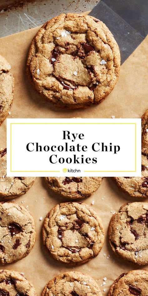 Recipes With Rye Flour, Classic Chocolate Chip Cookies, No Flour Cookies, Rye Flour, Choco Chips, Flour Recipes, Cookies Recipes Chocolate Chip, Vegetarian Chocolate, Cookie Monster