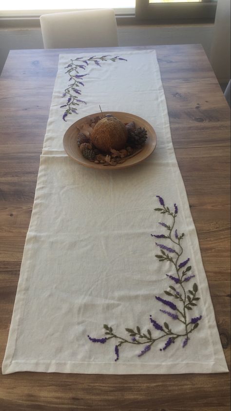 Table Runner Embroidery Pattern, Table Napkin Embroidery Ideas, Hand Embroidered Table Runner, Table Runner Embroidery Design, Tablecloth Embroidery Ideas, Hand Embroidered Tablecloth, Embroidered Table Runner Pattern, Hand Embroidery Table Runner, Embroidery Table Runners