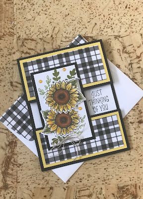 Birthday Cards Ideas, Crafting With Friends, Sunflower Stamp, Fall Cards Handmade, Sunflower Cards, Daisy Cards, Get Crazy, Cute Birthday Cards, Ctmh Cards