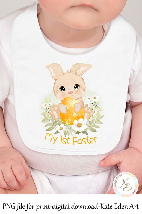 My 1st Easter PNG, Sweet Easter Bunny Holding Easter Egg, Clipart, unisex, baby's first Easter, cute bunny with Easter egg, sublimation, SVG Baby Boy Cute Outfits, Summer Baby Outfits, Berry Decorations, Blueberry Design, Easter Egg Clipart, Baby's First Valentine's Day, Neutral Easter, Egg Clipart