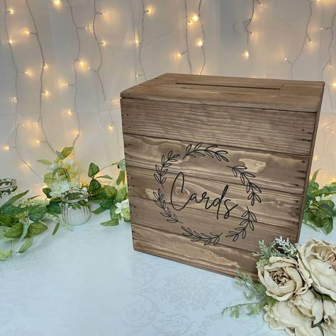 Wood Wedding Card Box, Wedding Card Post Box, Wooden Card Box Wedding, Wedding Crates, Wood Card Box, Diy Card Box, Wedding Gift Card Box, Wedding Baskets, Rustic Card Box