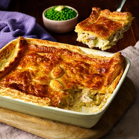 Bacon Pie, Chicken Pie Recipe, Leek Pie, Mushroom Pie, Tabbouleh Salad, Wilted Spinach, Family Dishes, Steak Frites, Chicken Pie