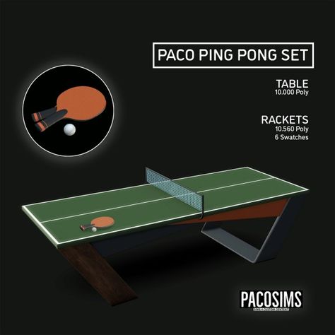 Paco Sims: Ping Pong Table • Sims 4 Downloads Sims 4 Skills, Sims 4 Custom Content Patreon, Sims4 Custom Content, Ts4 Mods, Sims 4 Clutter, Cc Shopping, Furniture Cc, Beautiful Crazy, The Sims 4 Packs