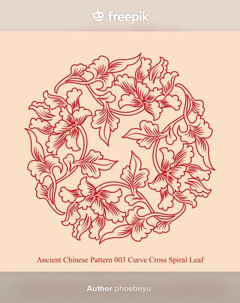 Chinese Pattern Design, Chinese Flowers, Chinese Prints, Chinese Illustration, Chinese Flower, Chinese Element, Chinese Pattern, Flower Outline, Wood Burning Patterns