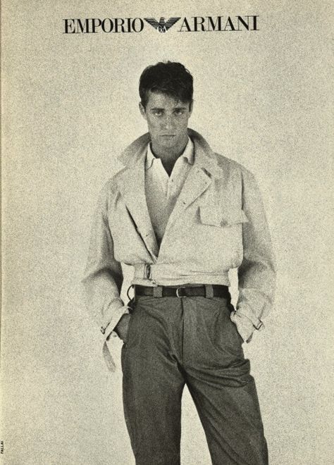 80s Fashion Men, Design Moda, Vintage Mens Fashion, Fashion Videos, Mode Inspo, 80s Fashion, Armani Men, Mode Vintage, 90s Fashion