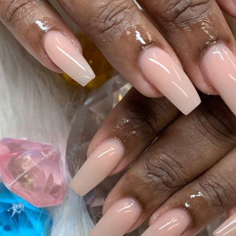 Ballerina Neutral Nails, Coffin Short Pink Nails, Ballerina Nails Medium Length Pink, Medium Ballerina Acrylic Nails, Neutral Coffin Acrylic Nails, Ivory Nails Acrylic, Blush Pink Acrylic Nails, Ballerina Nails Medium, Coffin Neutral Nails