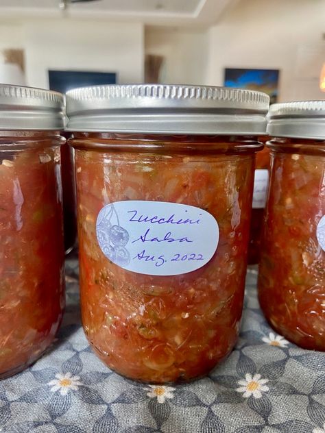 Zucchini Recipes For Canning, Canning Recipes With Zucchini, Zuchinis Recipe Canning, Zucchini Salsa Recipe Canning, The Best Zucchini Salsa, Canning Recipes Zucchini, Canned Zucchini Pickles, Pickled Zucchini Recipes, Zucchini Canning Recipes