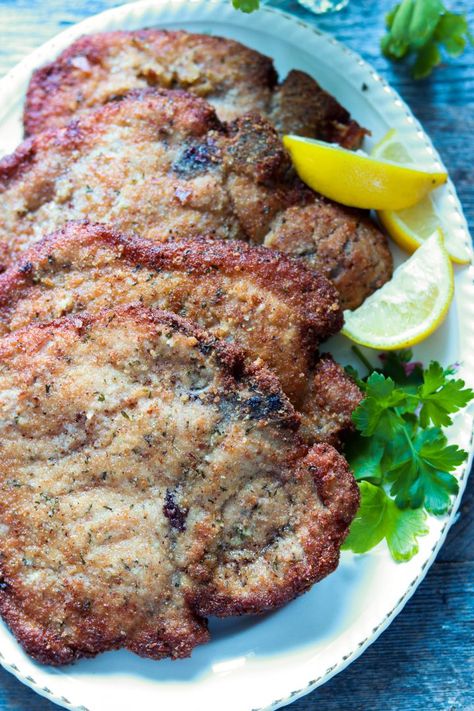 Pork Chop Milanese, Pork Milanese Recipe, Pork Milanese, Milanese Recipe, Best Pork Chop Recipe, Tender Pork Chops, Breaded Pork Chops, Fried Pork Chops, Vegetable Puree