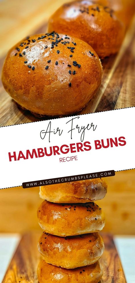 Wish to master the skill of making the perfect hamburger buns in an air fryer? Our step-by-step guide breaks it down for you, making you a bun-baking pro in no time. Let's get baking! Airfryer Buns, Air Fryer Buns, Hot Cross Buns Recipe Easy, Hamburger Buns Recipe, Hot Dog Buns Recipe, Perfect Hamburger, Bun Recipes, Homemade Burger Buns, Burger Buns Recipe