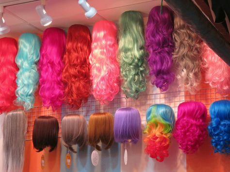 wigs Wigs Organization, Wig Studio Decor, Wig Organization, Drag Room, Cosplay Storage, Wigs Storage Ideas, Cosplay Studio, Become A Brand Ambassador, Wig Storage