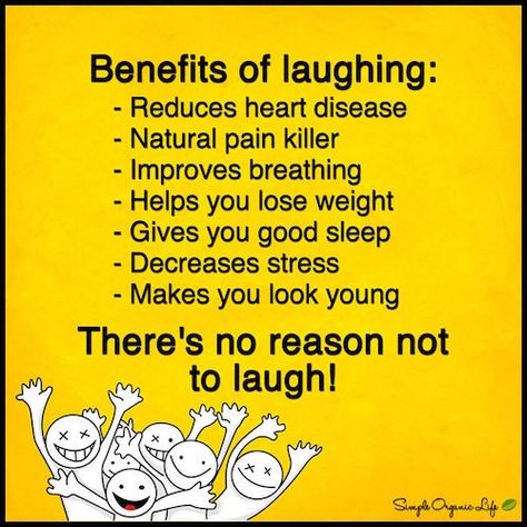 Benefits of laughing: Reduces heart diseases, natural pain killer, improves breathing, helps you lose weight, gives you good sleep, decreases stress... Nutrition Facts Quotes, Benefits Of Laughter, Natural Pain Killers, Laughter Yoga, Heart Diseases, Tiny Buddha, Laughing Quotes, Laughter Quotes, Workout Memes