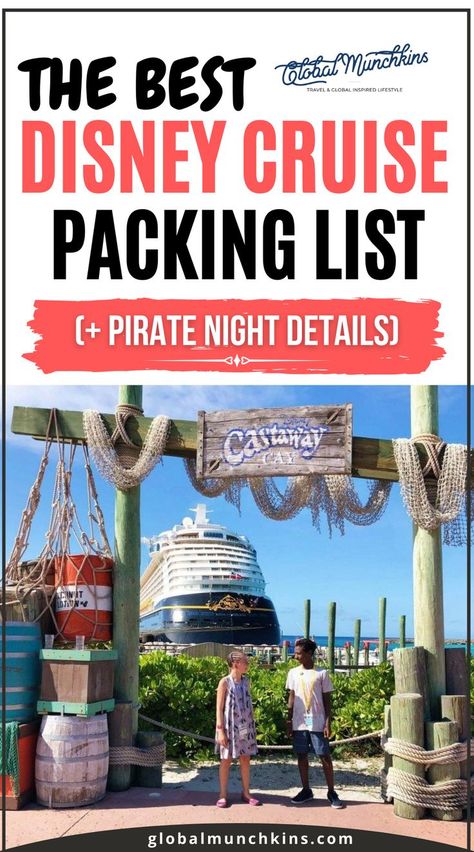 Disney Cruise Packing List Disney Cruise Packing, Disney Cruise Pirate Night, Cruise Packing List Caribbean, Disney Trip Reveal, Caribbean Cruise Packing, Disney Dream Cruise Ship, Disney Cruise Family, Disney Cruise Packing List, Disney Magic Cruise