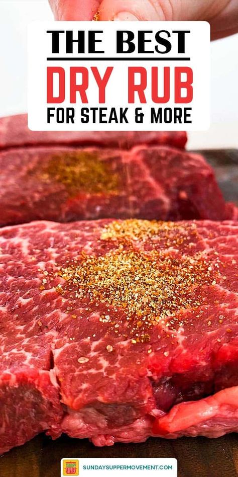 Steak Dry Rub Recipe, Rub For Steak, Best Steak Seasoning, Tacos Tuesday, Dry Rub For Steak, Steak Rub Recipe, James Hewitt, Season Steak Recipes, Bbq Rub Recipe