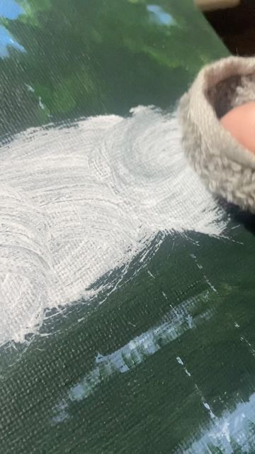 Daphne Frizzle on Instagram: "Fog! 🌫 - If you don’t have a slow-dry medium for your acrylics, try mixing extra water into your paint. Also, you’ll want to work faster, as acrylics on their own dry very quickly and can make the fog look patchy! - #art #arttutorial #artist #painting #paintingtutorial #acrylicpaint #acrylicpainting #fog #fogpainting" Fog Painting Acrylic, How To Paint Fog With Acrylics, Fog Painting, The Fog, Naive Art, How To Paint, Artist Painting, Painting Tutorial, Art Tutorials