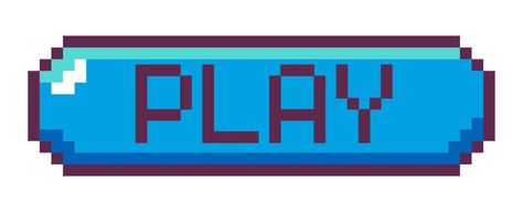 Button for starting game, clicking play vector Pixel Button, Pixel Art Website, Voxel Games, Start Logo, Loading Icon, Button Game, Abstract Wallpaper Design, Life Hacks Websites, Play Button