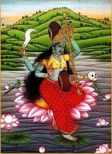 Saraswati Goddess, Lord Shiva Family, Indian Goddess, Kali Goddess, Indian Painting, Divine Mother, Indian Paintings, Goddess Art, Durga Goddess