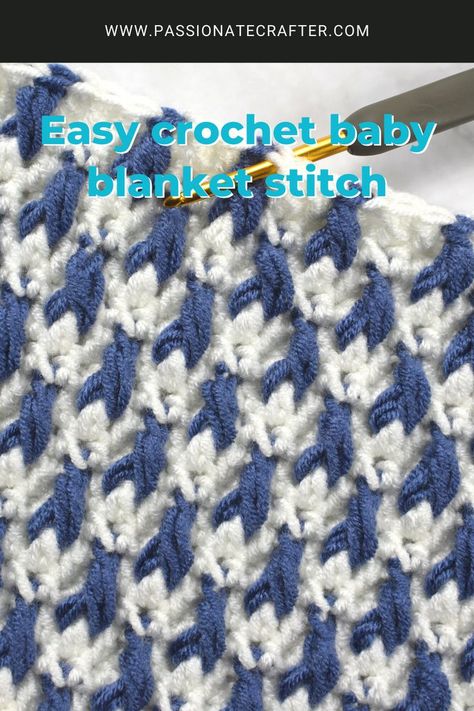 Crochet Baby Blanket Beginner, Super Easy Crochet, Easy Crochet Baby Blanket, Easy Crochet Stitches, Easy Crochet Baby, Crochet Baby Blanket, Crochet Stitches Patterns, Blanket Stitch, Crochet Stitch