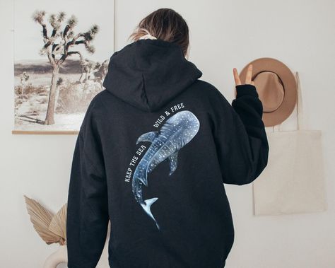 Shark Swimsuit, Back Print Hoodie, Back Of Hoodie, Nature Hoodie, Capsule Wardrobe Casual, Save The Ocean, Hoodie Back, Beach Hoodie, Shark Hoodie