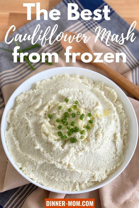 Califlower Mashed, Cauliflower Cream Cheese, Frozen Cauliflower Recipes, Cauliflower Grilled Cheese, Cauliflower Cream, Keto Mashed Cauliflower, Mashed Cauliflower Recipe, Classic Mashed Potatoes, Frozen Cauliflower