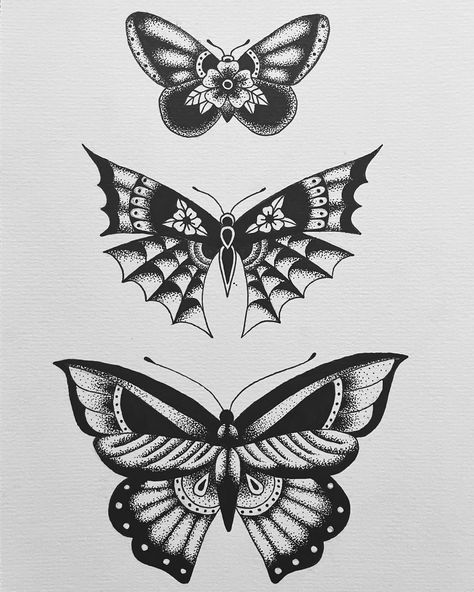 American Traditional Butterfly’s 🦋 7”x10” ink on paper American Butterfly Tattoo, American Traditional Butterfly Tattoo, American Traditional Butterfly, Traditional Moth Tattoo, Moth Tattoos, Traditional Butterfly Tattoo, Traditional Butterfly, Typography Tattoo, Ink Lettering