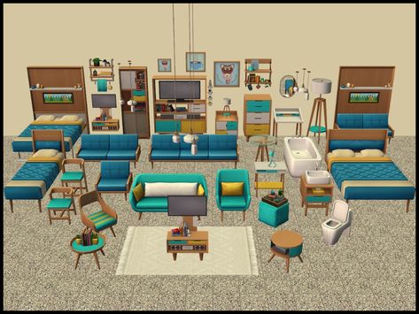 Mod The Sims - TS4-TS2 Tiny Living Super Set Sims 2 Games, Ts2 Cc, Potty Chair, H&m Fashion, Old Gas Stations, Sims Building, Sims 4 Gameplay, Super Sets, New Mods