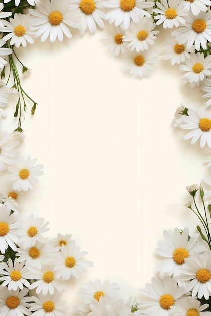 Foto un marco de margaritas con un borde... | Premium Photo #Freepik #photo #manzanilla #fondo-flores #fondos-florales #margarita-flor Marco Floral, School Frame, A Kind Of Magic, Beltane, Premium Photo, Daisy, Baby Shower, Floral