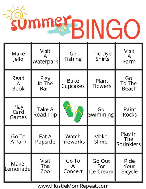 Free Summer Bingo Printable Summer Bingo Printable Free, English Hacks, Bingo Printable Free, Kids Summer Schedule, Friend Bingo, Camping Bingo, Bingo Books, Reading Bingo, Road Trip Bingo