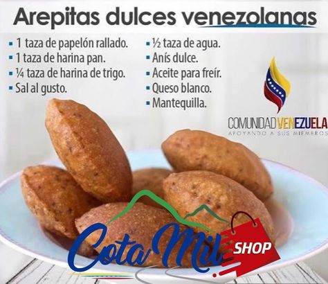 Y para hacer estas arepitas dulces que tanto nos gustan puedes encontrar la #harinapan #elpapelon #quesovenezolano en la tienda de todos… Venezuelan Food, Boricua Recipes, Julia Child, Sweet Potato, Christmas Party, Cake, Christmas