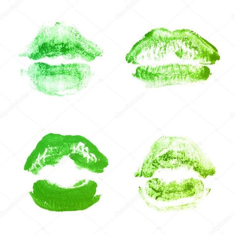 Shrek Nails, Next Piercing, Female Lips, Kiss Print, Green Lipstick, Lipstick Kiss, Lips Makeup, Dark Lips, Makeup Swatches