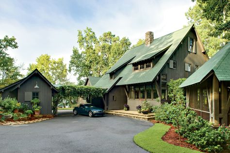 Lake House Layout Lake Ideas, Built In Banquette, House Lake, Lake House Kitchen, Entrance Gate, Porte Cochere, House Layout, Lake Living, Abundance Mindset