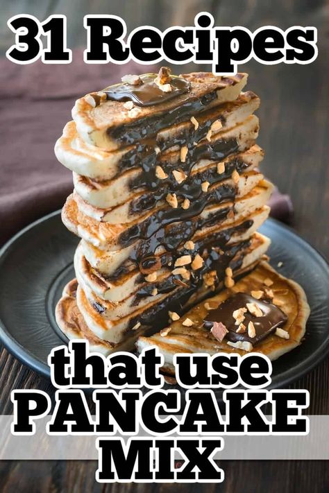 Pancake Mix Other Uses, Lakanto Pancake Mix Recipes, Pancake Mix Ins, Recipes Using Pancake Mix Breakfast, Pancake Mix Dessert Recipes, Pancake Mix Recipe Ideas Desserts, Pancake Mix Cookie Recipe, Pancake Chicken, Plain Pancakes