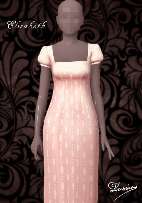 Sims 4 Pride And Prejudice, Regency Era Sims 4 Cc, Pride And Prejudice Dress, 1820s Dress, Jane Austen Inspired, Maxis Match Cc, Royal Clothes, Sims 4 Game Mods, Sims 4 Mm Cc