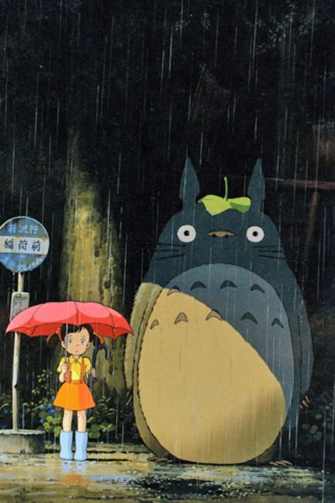 Totoro My Neighbor Totoro, In The Rain, The Rain, Umbrella